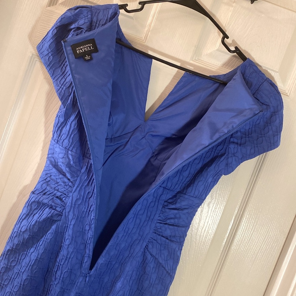 ADRIANNA PAPELL Blue Dress - Picture 12 of 14
